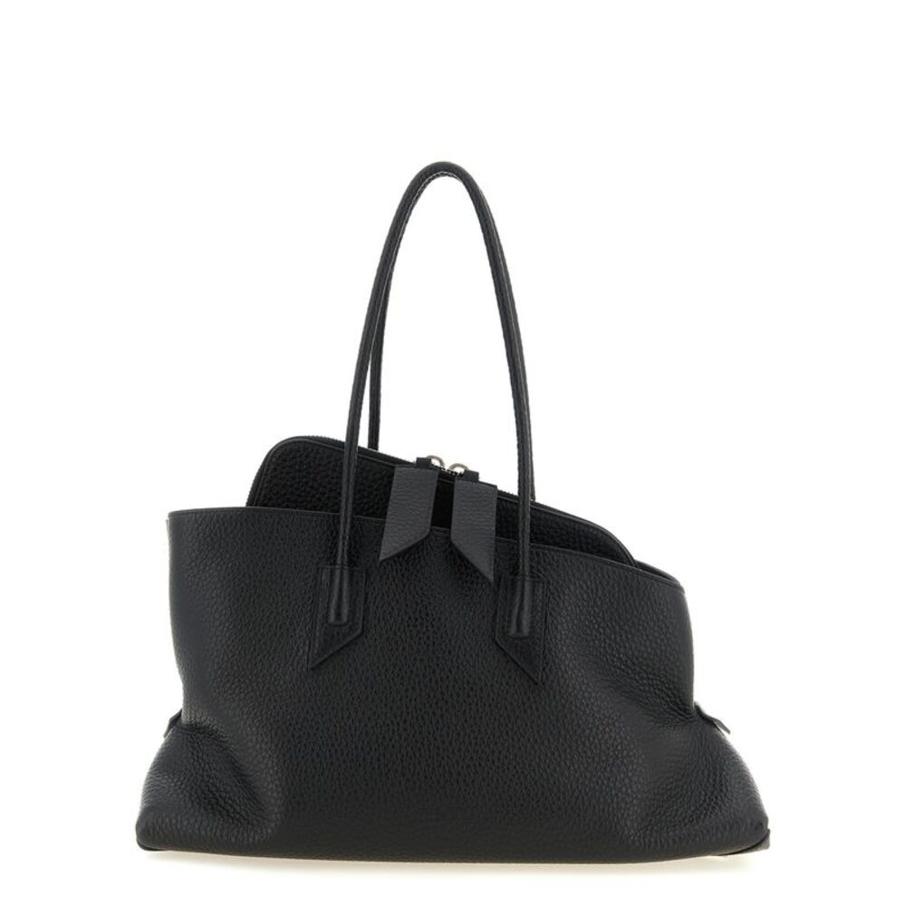 The Attico Black Bovine Leather Shoulder Women's Bag
